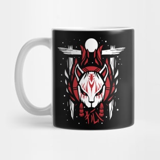 cool japanese kitsune fox torii gate entrance Mug